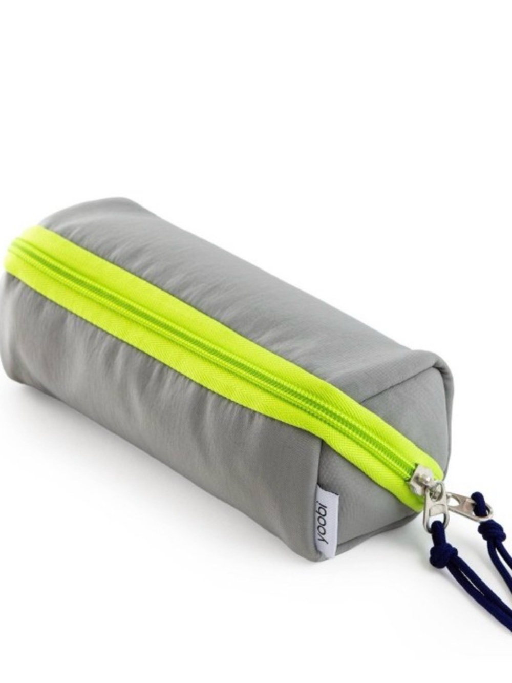 Yoobi Single Zip Pencil Pouch Steel Grey